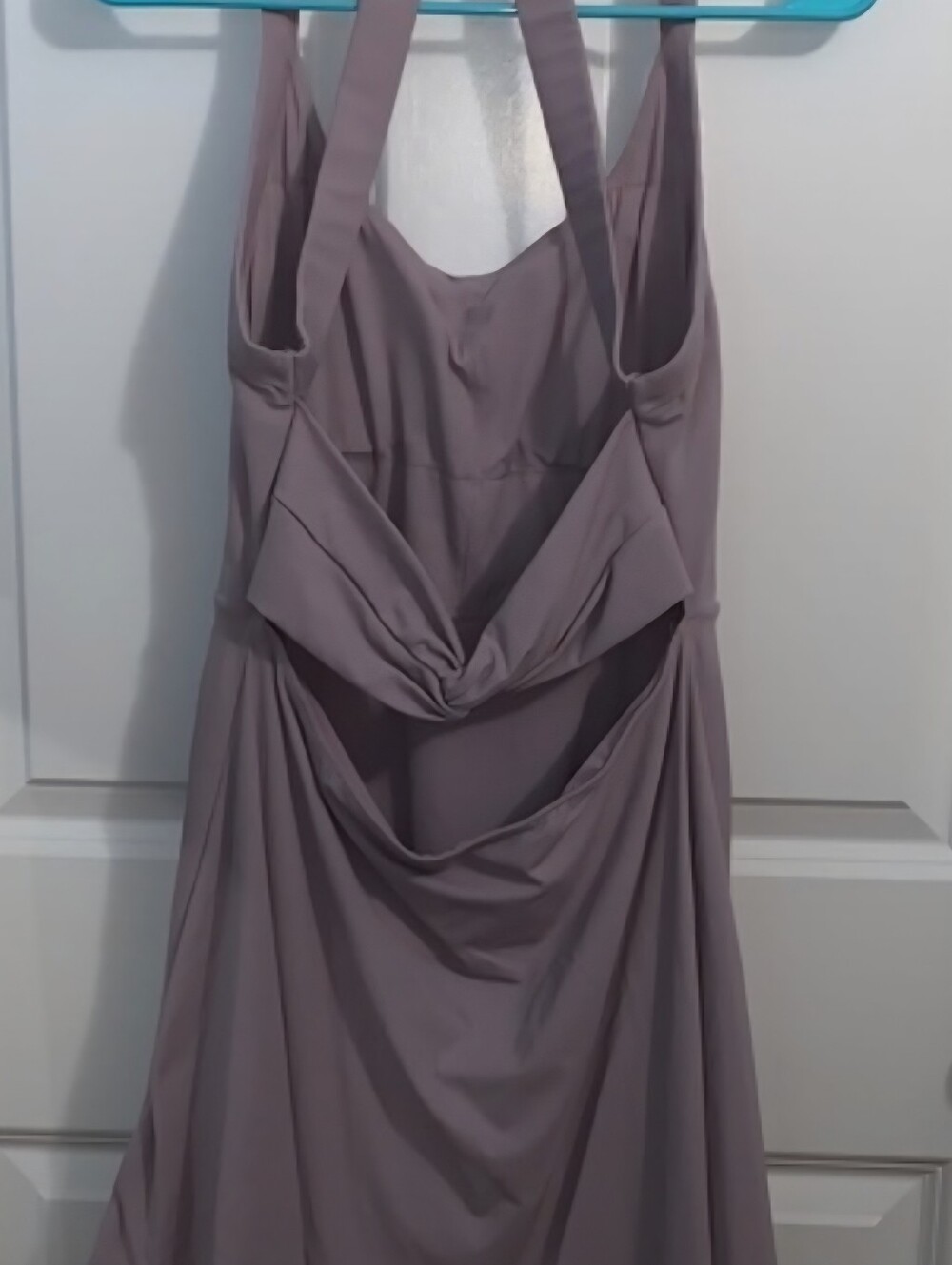 HALARA Backless Skater Dress in Mauve